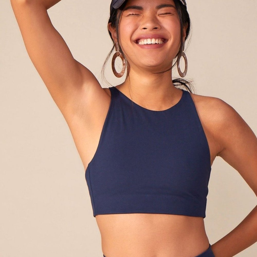Girlfriend Collective Topanga Bra Midnight